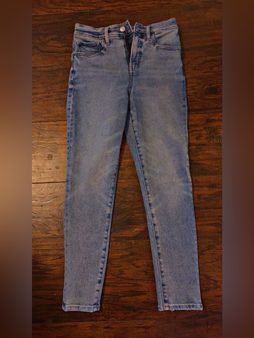 Express Light Wash High-Rise Skinny Jeans